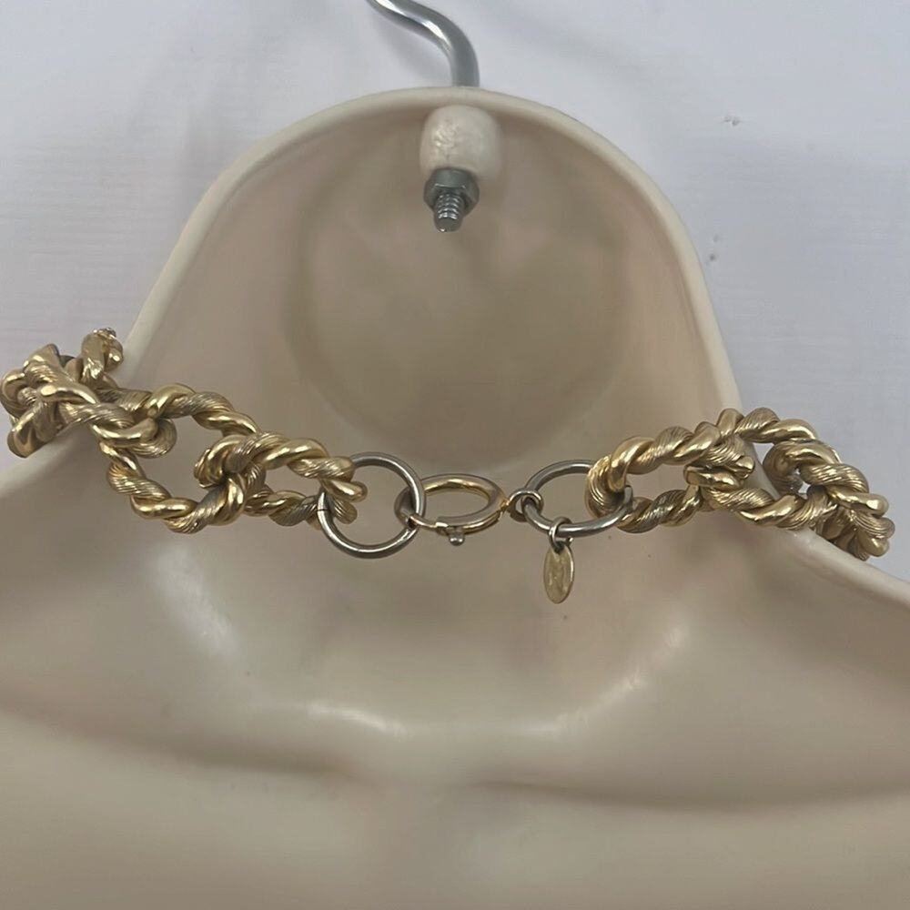 EP ERWIN PEARL SIGNED GOLD-TONE NECKLACE Y2K - Picture 2 of 5